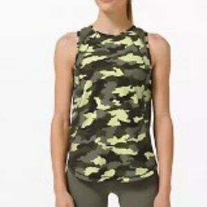 Sculpt Tank Top Heritage 365 Camo Crispin Green Multi Olive Size12
